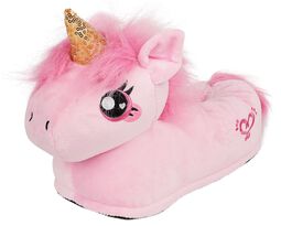 Pink Unicorn Adult Slippers, Enhjørning, Tøffel