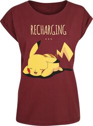 Pikachu - Recharging, Pokémon, T-skjorte