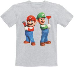 Kids - Plumbing Bros., Super Mario, T-skjorte