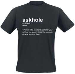 Definition Askhole, Slogans, T-skjorte