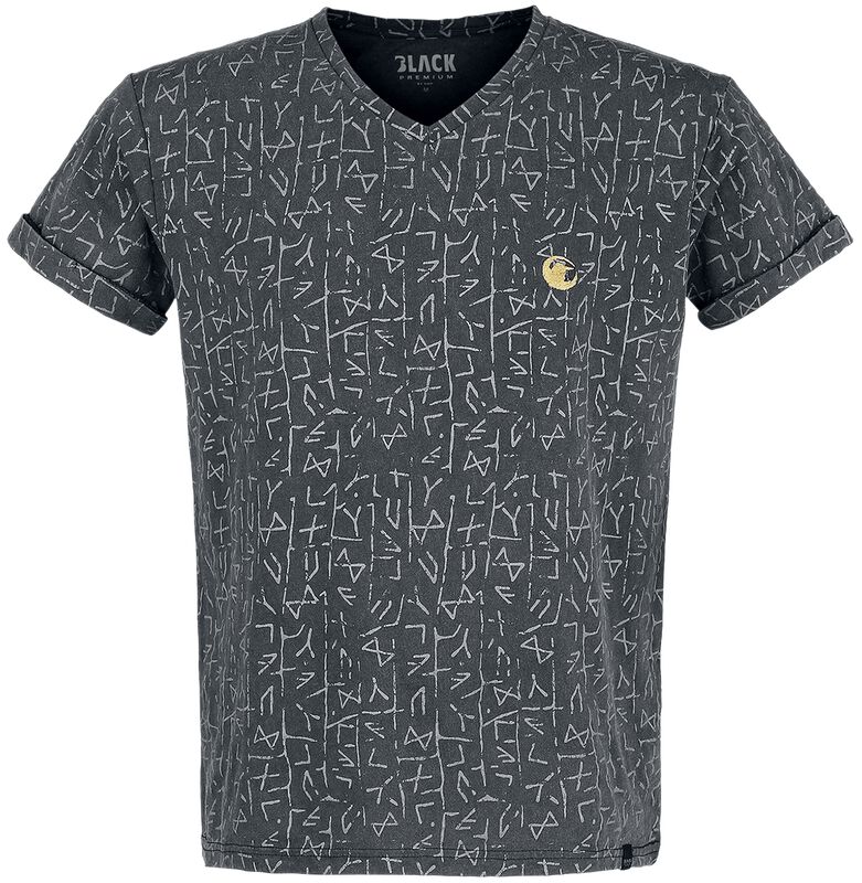 T-Skjorte med Rune Print