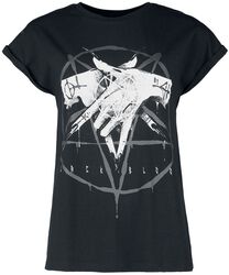 T-skjorte med pentagramprint, Gothicana by EMP, T-skjorte