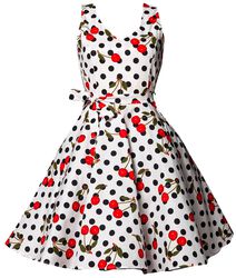 Swing Cherry Dress, Belsira, Middellang kjole