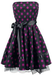 Kjole med  lilla prikker, H&R London, Kort kjole