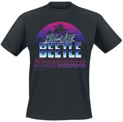Palm sunset, Blue Beetle, T-skjorte