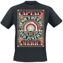 Fargerikt Skjold, Captain America, T-skjorte