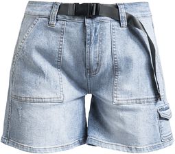 Komfortable shorts med belte, RED by EMP, Shorts