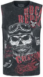 Washed Tank with Print, Rock Rebel by EMP, Tanktopp