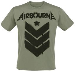 Stencil Stripes, Airbourne, T-skjorte