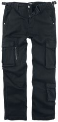Army Vintage Trousers, Black Premium by EMP, Cargo-bukser