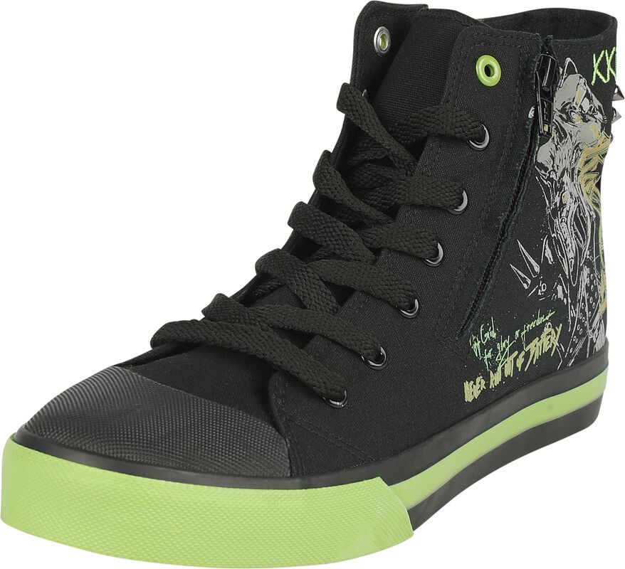 Trainers med old school cyber skull