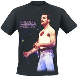 Freddie Mercury - Mic Photo, Queen, T-skjorte