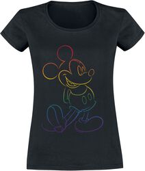 Rainbow Micky, Mickey Mouse, T-skjorte