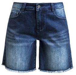 Denim shorts med slitasjedetaljer, RED by EMP, Shorts