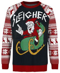 Sleigher Santa, Ugly Christmas Sweater, Julegensere