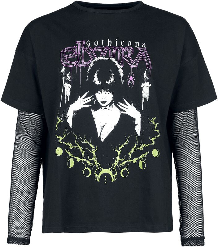 Gothicana X Elvira 2-i-1 T-skjorte og langermet