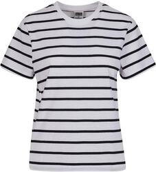 Ladies Striped Boxy Tee, Urban Classics, T-skjorte