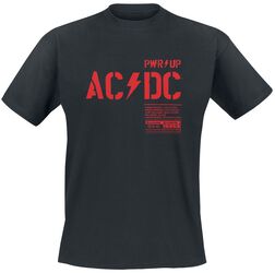 PWR UP, AC/DC, T-skjorte